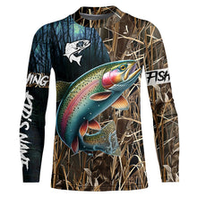 Load image into Gallery viewer, Rainbow Trout Fishing Customize Name 3D All Over Printed Shirts, Personalized Fishing Gift NQS309