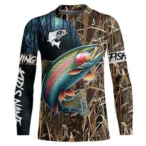 Rainbow Trout Fishing Customize Name 3D All Over Printed Shirts, Personalized Fishing Gift NQS309