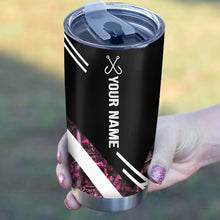 Load image into Gallery viewer, 1PC Move over boys let this girl show you how to fish Crappie fishing pink camo custom Tumbler Cup NQS9894