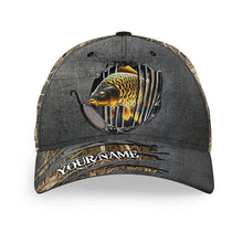 Load image into Gallery viewer, Carp fishing camo Custom fishing hat Unisex Fishing Baseball Angler carp hat NQS3249