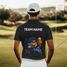 Load image into Gallery viewer, Funny American Flag Golf ball Mens golf polo shirts custom golf and beer golf apparel for mens NQS10009