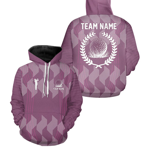 Golf Hoodie custom purple camo golf tops, golf gifts for team NQS8334