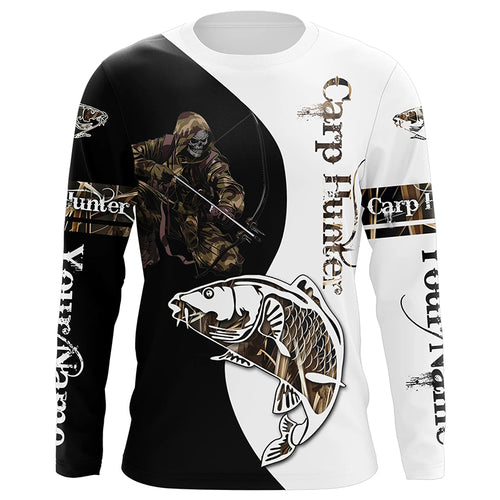 Carp Hunter Bowfishing Customize Name All Over Printed Shirts For Men, Women Personalized Fishing Gift NQS235