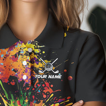 Load image into Gallery viewer, Colorful Golf ball jersey Golf Polo Shirts For Women Custom Team Name golf uniform for ladies NQS9771