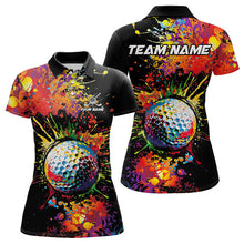 Load image into Gallery viewer, Colorful Golf ball jersey Golf Polo Shirts For Women Custom Team Name golf uniform for ladies NQS9771