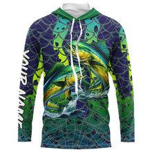 Load image into Gallery viewer, Mahi Mahi Dorado Fishing performance fishing shirt UV protection customize long sleeves NQS644