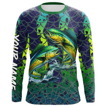 Load image into Gallery viewer, Mahi Mahi Dorado Fishing performance fishing shirt UV protection customize long sleeves NQS644