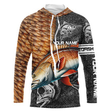 Load image into Gallery viewer, Redfish puppy drum tackle fishing shirts for men Long Sleeve UV protection Custom gift for anglers NQS1374