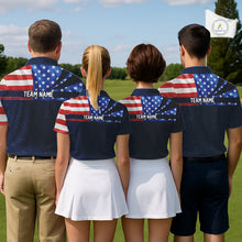 Load image into Gallery viewer, Freedom 250th Anniversary American Flag Golf Polo shirts for Women Custom patriotic team golf outfit NQS11693