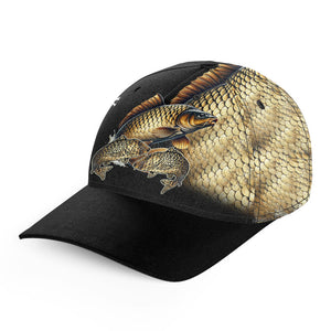 Carp fishing scales Custom Carp fishing hat Unisex Fishing Baseball Angler hat cap NQS9077