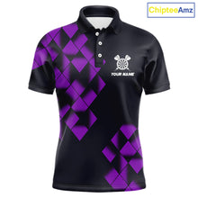 Load image into Gallery viewer, Personalized Black and Purple Dart Board 3D Printed Men Dart Shirts Custom Cool Dart Jerseys For Team NQS11568