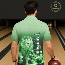 Load image into Gallery viewer, Green Lightning Lion Bowling Hawaiian Shirt Custom Lion Bowling Team jerseys NQS11568