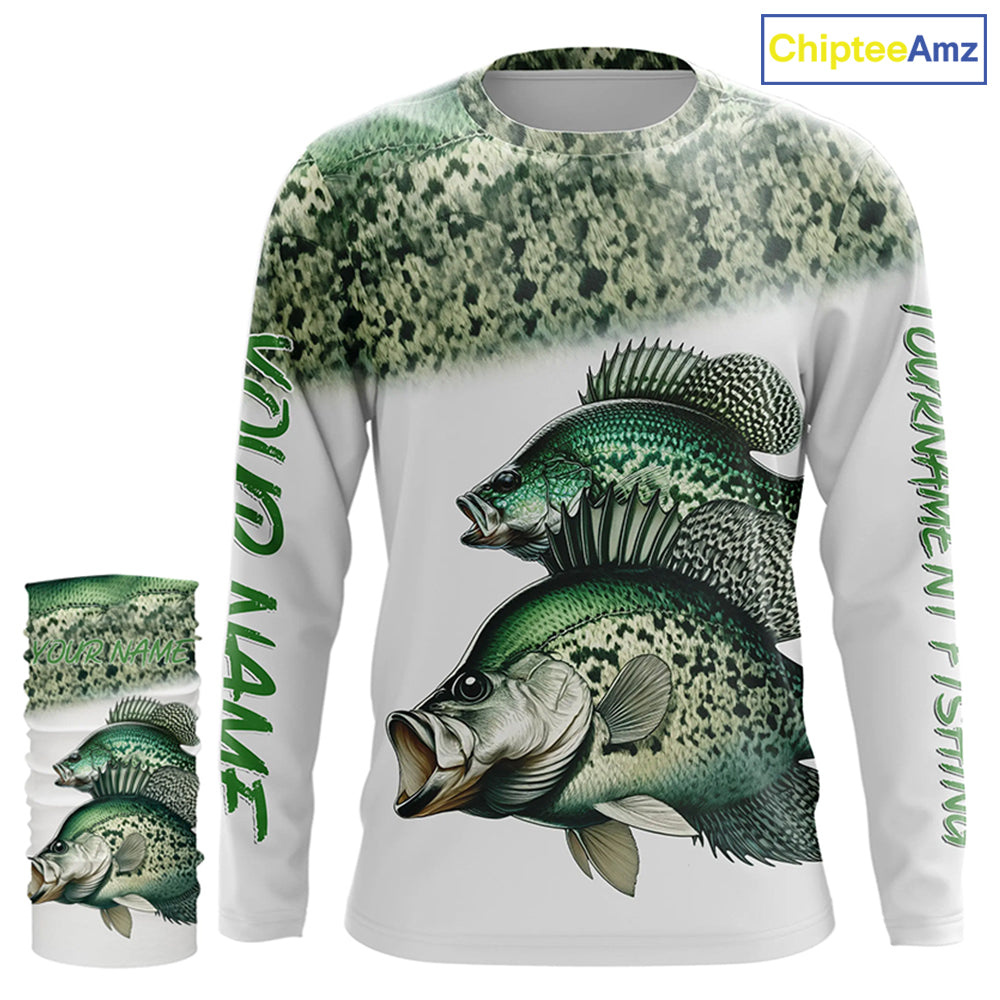 Crappie tournament fishing customize name all over print shirts personalized gift NQS178