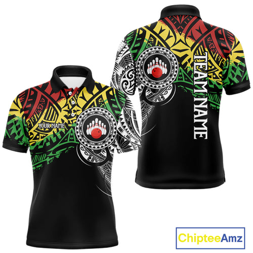Personalized Tribal pattern Mens Bowling Shirts Custom Bowling outfit  for men Team bowling jersey NQS9813