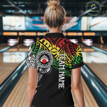 Load image into Gallery viewer, Personalized Tribal pattern Women Bowling Shirts Custom Bowling outfit  for ladies Team bowling jersey NQS9813