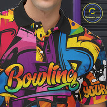 Load image into Gallery viewer, Funny Shark Bowling Shirts For Men Custom Colorful Shark Bowling outfit, Team Bowling Jersey NQS9815