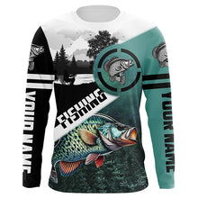 Load image into Gallery viewer, Crappie Fishing Customize Sun protection long sleeve fishing shirts, Personalized Fishing Gifts NQS420