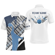 Load image into Gallery viewer, Men&#39;s Bowling short sleeve polo Shirt Custom Name team Men Bowlers Jersey, bowling gift for men NQS5870