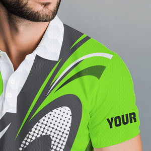 Personalized golf polo shirts for Men custom mens golf tops, best golf gifts | Green NQS9319