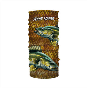 Walleye fishing scales Custom long sleeve Fishing Shirts, personalized freshwater fishing jerseys NQS6800