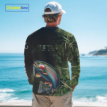 Load image into Gallery viewer, Rainbow Trout fishing camouflage Custom performance long sleeve Fishing Shirts, Trout Fishing jerseys NQS10080