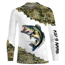 Load image into Gallery viewer, Largemouth Bass fishing custom Performance Long Sleeve UV protection fishing apparel NQS1109