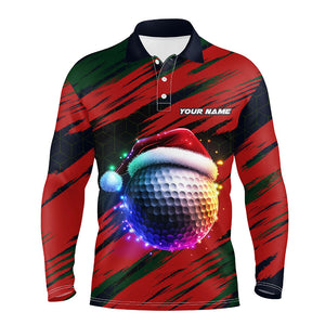 Christmas Golf ball Men golf polo shirt custom mens golf tops Christmas golf gifts NQS8887