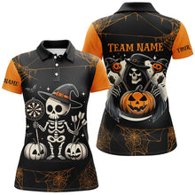 Load image into Gallery viewer, Funny Skeleton Halloween Darts Shirts For Women Custom Halloween Shirts Gifts For Darts Player TDM2473