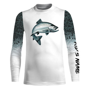 Chinook Salmon Fishing Custom long sleeve Fishing Shirts, personalized King salmon fishing apparel NQS577