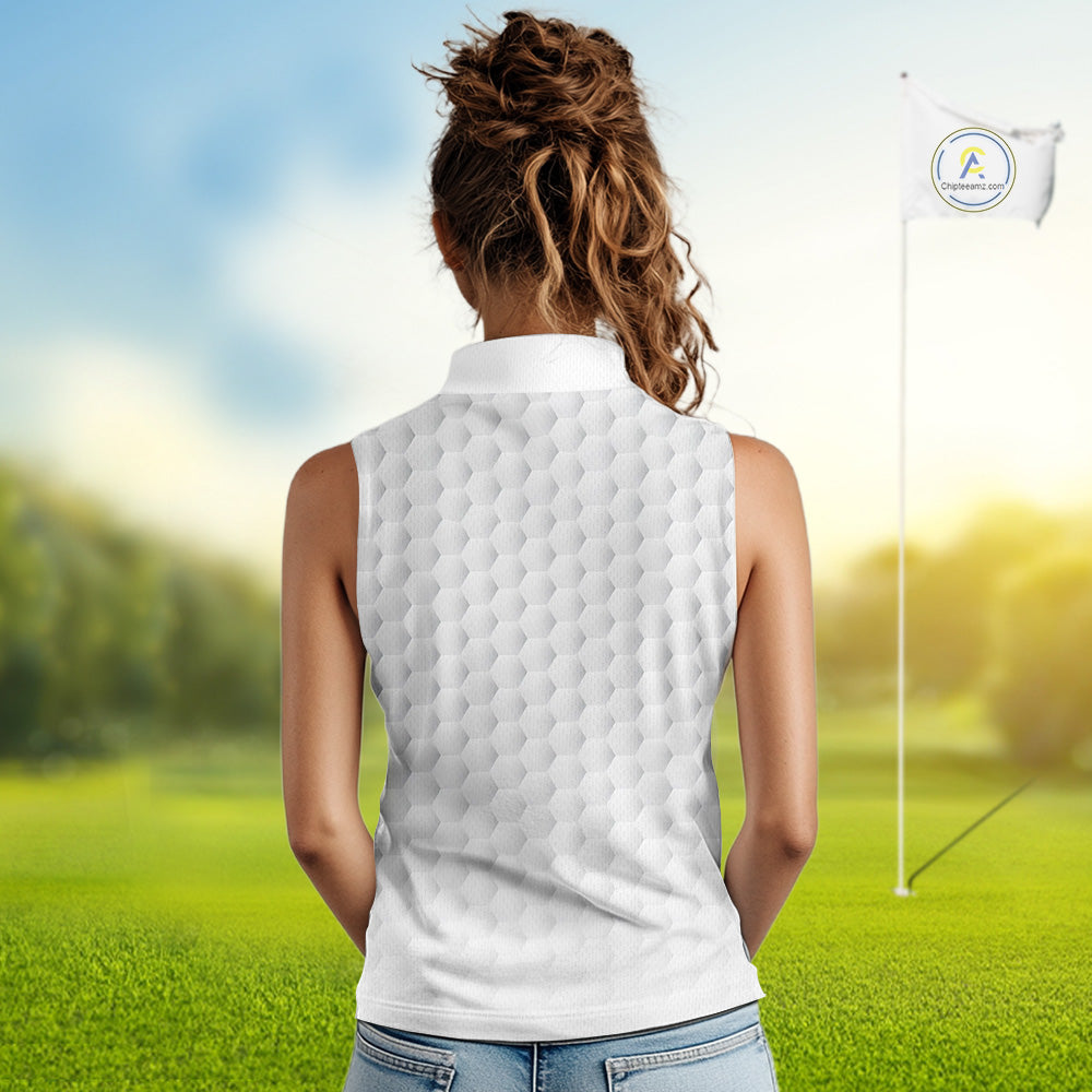 Women sleeveless golf polo shirts Texas flag patriotic custom ladies golf shirts, gift for the golfers NQS9968