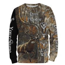 Load image into Gallery viewer, Deer Hunter big game hunting camo Custom Name 3D All over print hunting shirts NQS730