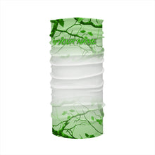 Load image into Gallery viewer, Personalized name White and Green Camo performance long sleeve team fishing tournament shirts NQS9554