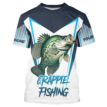 Load image into Gallery viewer, Personalized Crappie fishing 3D All Over Printed Long Sleeve Shirts, Crappie Tournament Fishing Jersey NQS7666