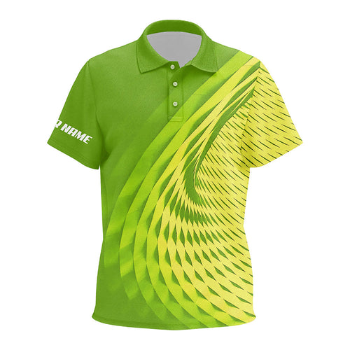 Kid golf polo shirts custom green pattern sport Kid golf attire, personalized golf gifts NQS8120
