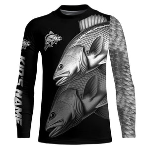 Redfish performance Fishing Shirts Custom Red Drum Fishing Long Sleeve Tournament Fishing Shirts NQS7680