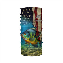 Load image into Gallery viewer, Bluegill Fishing 3D American Flag Patriotic Customize name All over printed shirts NQS516