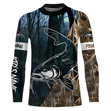 Load image into Gallery viewer, Catfish Fishing Camo Customize Name Long Sleeve Fishing Shirts Personalized Fishing Gifts NQS396