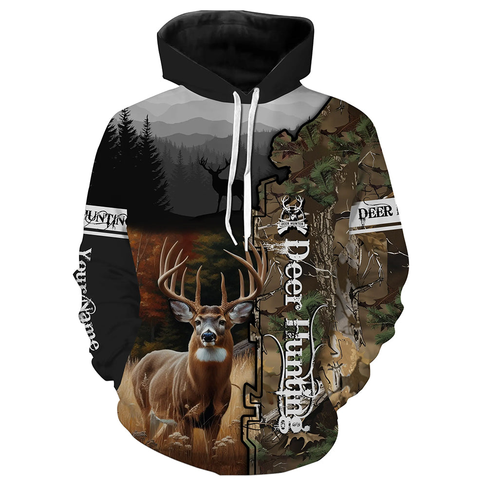 Deer hunting Customize Name 3D All Over Printed Shirts Personalized gift For Hunter Hunting Lovers NQS653