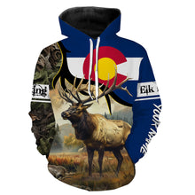 Load image into Gallery viewer, Colorado CO Elk Hunting camo Customize Name 3D All Over Printed Shirts, Personalized hunting Gift NQS2142