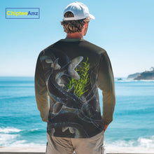 Load image into Gallery viewer, Personalized Catfish Fishing jerseys, Catfish scales long sleeve fishing shirts uv protection NQS10332