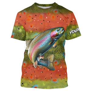 Rainbow trout scales fishing jerseys custom performance Long Sleeve tournament fishing shirts NQS6730