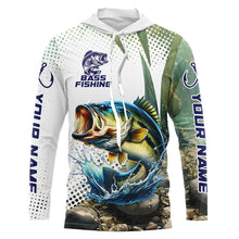 Load image into Gallery viewer, Largemouth Bass Fishing custom performance Long Sleeve tournament fishing shirts, Bass Fishing Jerseys NQS8163