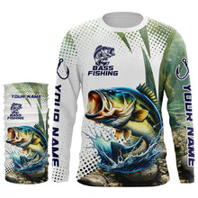 Load image into Gallery viewer, Largemouth Bass Fishing custom performance Long Sleeve tournament fishing shirts, Bass Fishing Jerseys NQS8163