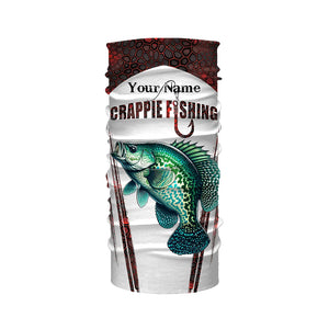 Crappie fishing red camo Custom Funny Fishing Shirts UV Protection Gift For Fisherman NQS5127