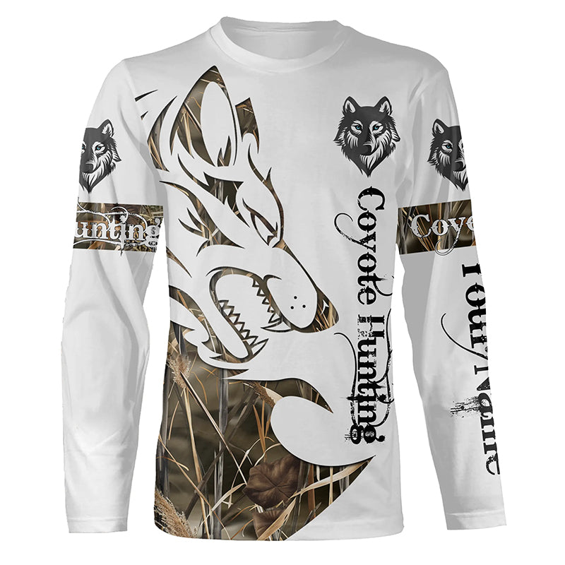 Coyote hunting predator camouflage Customize 3D All Over Printed Shirts Personalized hunting clothes NQS1041