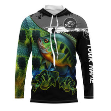 Load image into Gallery viewer, Bluegill fishing scales customize performance long sleeves Fishing shirts, Bluegill fishing jerseys NQS5654