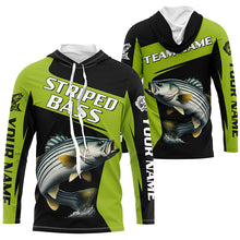 Load image into Gallery viewer, Striped Bass fishing Custom Long Sleeve Tournament Fishing Shirts, Performance Striper Fishing Jerseys NQS8186