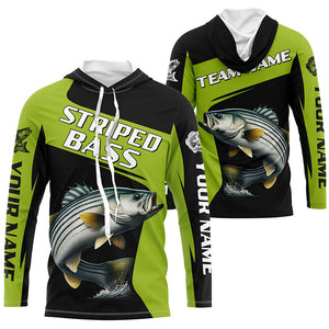 Striped Bass fishing Custom Long Sleeve Tournament Fishing Shirts, Performance Striper Fishing Jerseys NQS8186