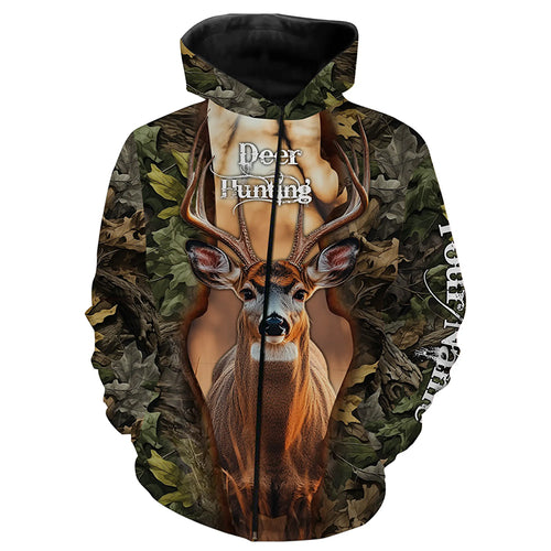 Mule deer hunting big games hunting legend hunter hunting camo custom name hunting clothes NQSD44