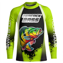 Load image into Gallery viewer, Peacock Bass fishing customize performance long sleeves Fishing shirts, Peacock Bass fishing jerseys NQS5669